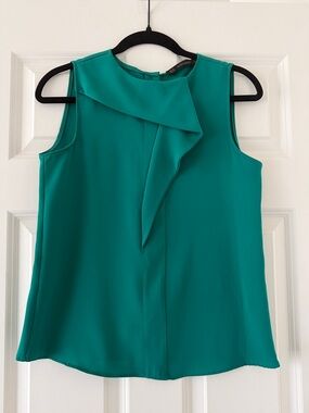 Zara Sleeveless Ruffle-Front Camisole